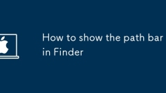 So zeigen Sie die Pfadleiste im Finder