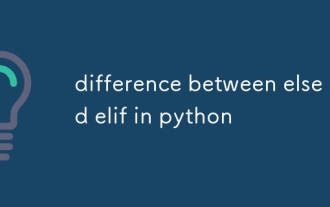 difference between else and elif in python
