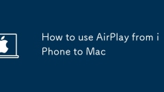 Comment utiliser AirPlay de l'iPhone à Mac