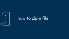 how to zip a file