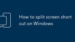 How to split screen shortcut on Windows