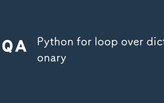 Python for loop over dictionary