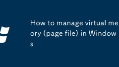 How to manage virtual memory (page file) in Windows