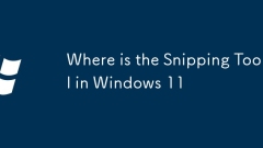 Where is the Snipping Tool in Windows 11