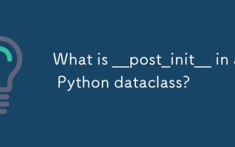 What is __post_init__ in a Python dataclass?