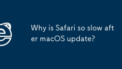 Pourquoi Safari est-il si lent après la mise à jour de MacOS?