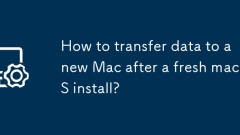 Bagaimana cara memindahkan data ke Mac baru selepas pemasangan macOS segar?