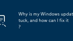 Why is my Windows update stuck, and how can I fix it?