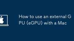 So verwenden Sie eine externe GPU (EGPU) mit einem Mac