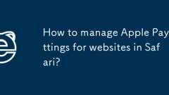 Bagaimana Mengurus Tetapan Apple Pay untuk Laman Web di Safari?