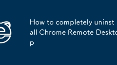 Cara menyahpasang Desktop Jauh Chrome sepenuhnya