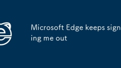 Microsoft Edge terus menandatangani saya