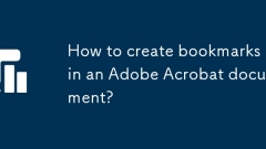 Bagaimana untuk membuat penanda buku dalam dokumen Adobe Acrobat?