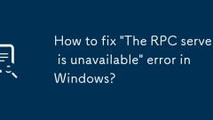 Bagaimana untuk memperbaiki ralat 'RPC tidak tersedia' di Windows?