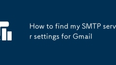 Cara Mencari Tetapan Pelayan SMTP saya untuk Gmail