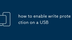 how to enable write protection on a USB