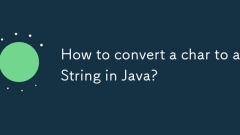 How to convert a char to a String in Java?