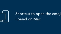 Raccourci pour ouvrir le panneau emoji sur Mac