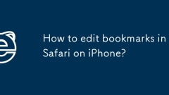 How to edit bookmarks in Safari on iPhone?