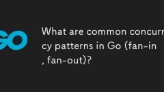 Was sind gemeinsame Parallelitätsmuster in Go (Fan-in, Fan-Out)?