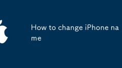 So ?ndern Sie den iPhone -Namen