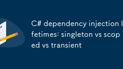 C# dependency injection lifetimes: singleton vs scoped vs transient