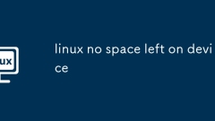 linux no space left on device