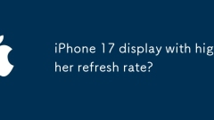 iPhone 17 display with higher refresh rate?