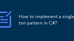 How to implement a singleton pattern in C#?