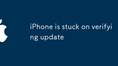 iPhone is stuck on verifying update