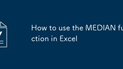 How to use the MEDIAN function in Excel