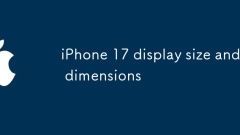 iPhone 17 display size and dimensions