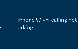 iPhone Wi-Fi打電話不起作用