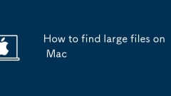 Comment trouver des fichiers volumineux sur Mac