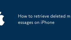 How to retrieve deleted messages on iPhone