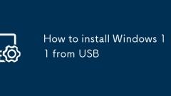 How to install Windows 11 from USB