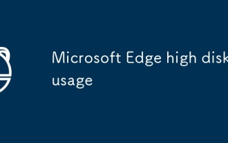 Microsoft Edge high disk usage