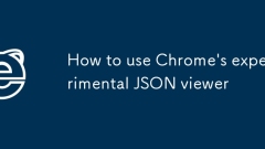 How to use Chrome's experimental JSON viewer