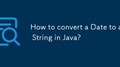 Comment convertir une date en une cha?ne en Java?