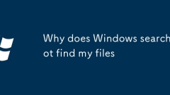 Pourquoi Windows Recherche ne trouve-t-il pas mes fichiers