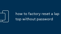 how to factory reset a laptop without password