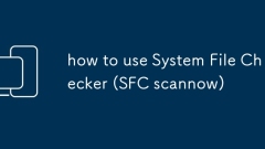 how to use System File Checker (SFC scannow)