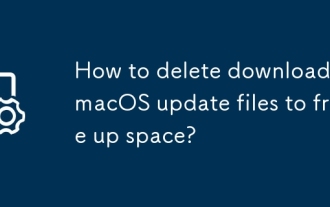 How to delete downloaded macOS update files to free up space?