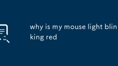 why is my mouse light blinking red
