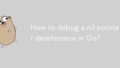 Bagaimana cara debug penunjuk penunjuk nil di GO?