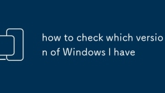 how to check which version of Windows I have