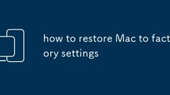 how to restore Mac to factory settings