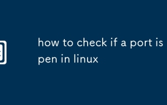 how to check if a port is open in linux