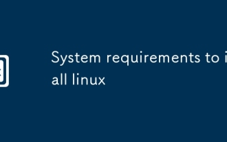 System requirements to install linux