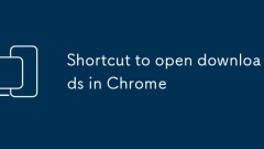 Shortcut to open downloads in Chrome